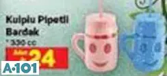 KULPLU PİPETLİ BARDAK 330 CC KULPLU PİPETLİ BARDAK 330 CC